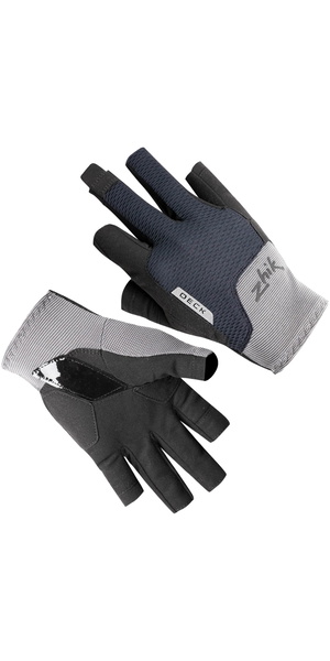 2026 Zhik Half Finger Deck Gloves GLV-11 - Grey